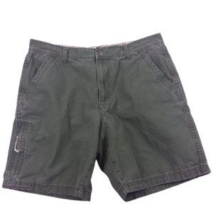 Red Head Cargo Shorts Outdoor Hiking Camping 8.5" Inseam Green Canvas Cotton